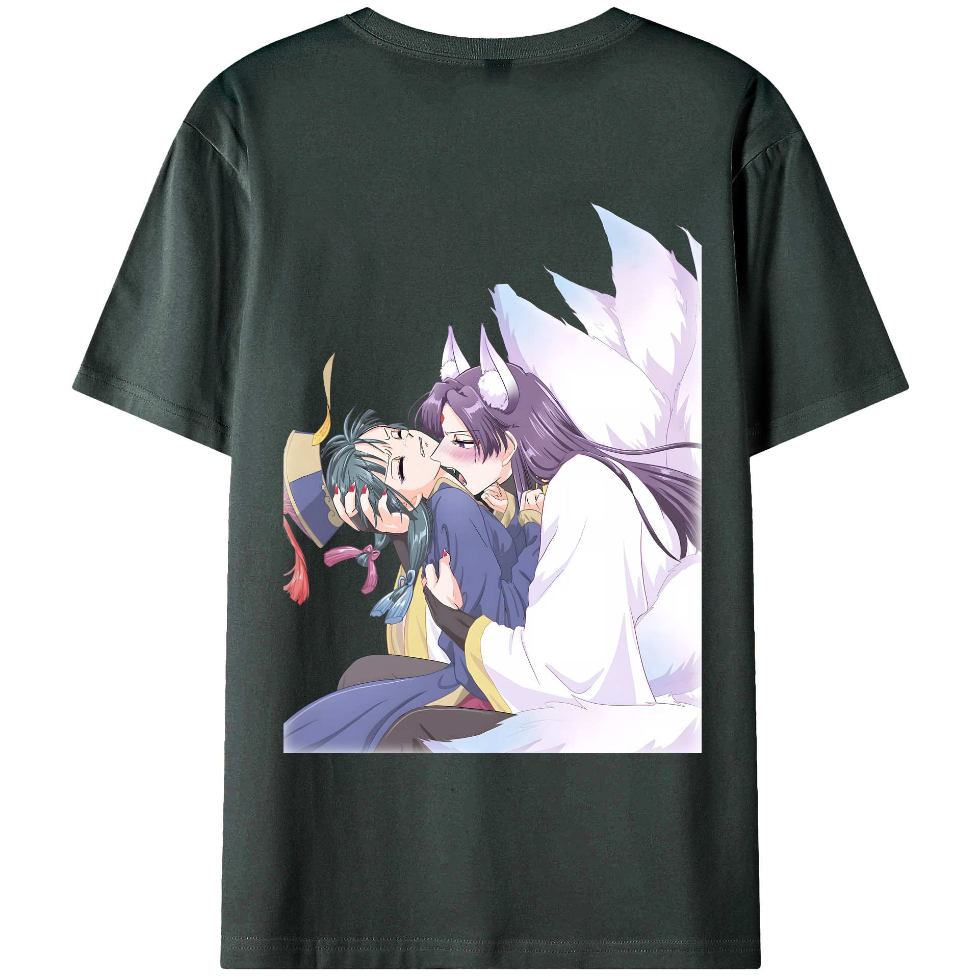 （画像用） 薬屋のひとりごと The Apothecary Diaries 綿100％ メンズ半袖Tシャツ（バックプリント） 通気性